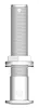 Skin Fitting Long ¾" BSP Domed