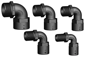 Connector Female Male 90°