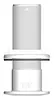 Skin Fitting Long 1½" BSP Domed