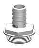 Tail 25mm 1½” BSP