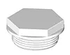 Plug 1½” BSP White